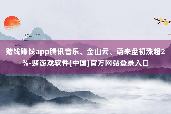赌钱赚钱app腾讯音乐、金山云、蔚来盘初涨超2%-赌游戏软件(中国)官方网站登录入口