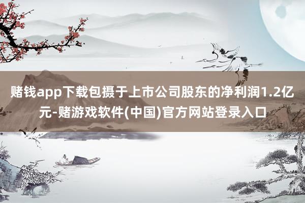 赌钱app下载包摄于上市公司股东的净利润1.2亿元-赌游戏软件(中国)官方网站登录入口