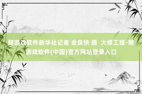 赌游戏软件新华社记者 金良快 摄  大修工程-赌游戏软件(中国)官方网站登录入口